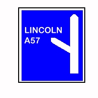 Motorway sign
